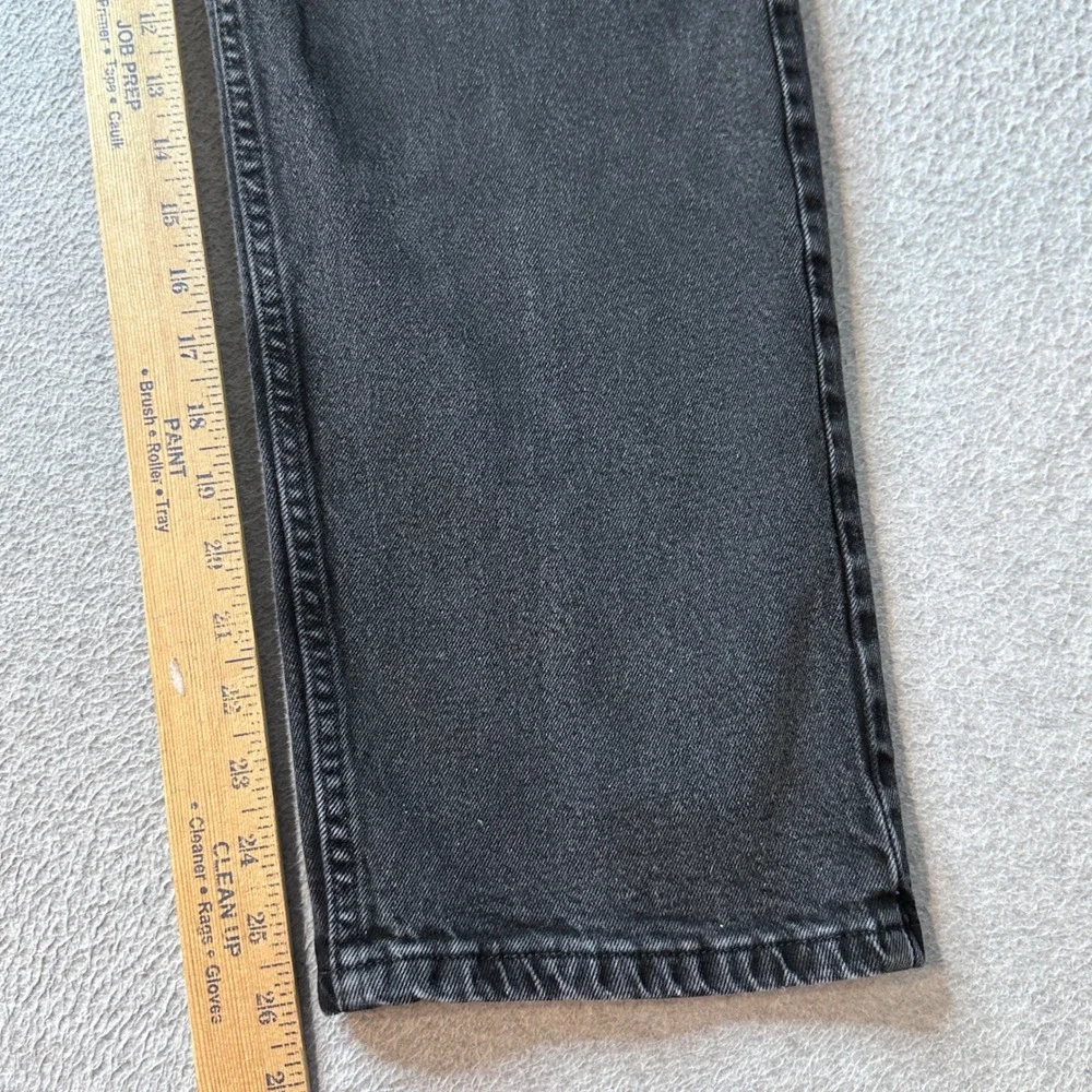 Wrangler Jeans Mens 36x29 (35x26) Black 1097FXVCB Straight Leg Faded Denim Pants